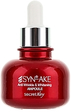 Fragrances, Perfumes, Cosmetics Anti-Aging Whitening Serum - Secret Key Syn-Ake Anti Wrinkle Whitening Ampoule 