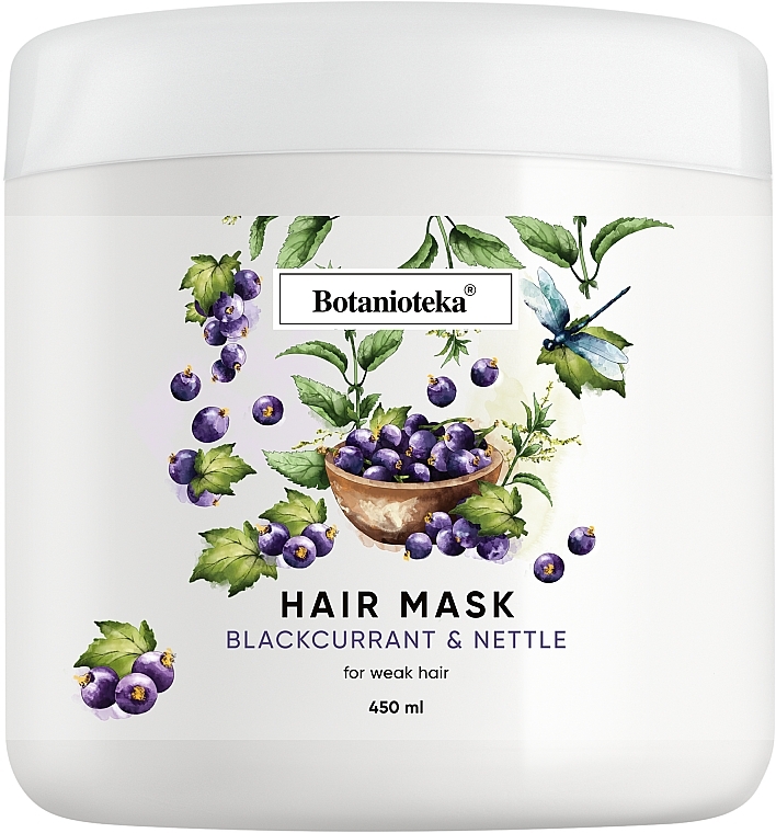 Black Currant & Nettle Mask for Weak Hair - Botanioteka Mask For Weak Hair — photo N1