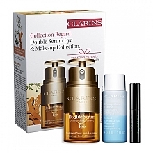 Fragrances, Perfumes, Cosmetics Set - Clarins Double Serum Eyes Lote (eye/ser/20ml + rem/30ml + masc/3ml