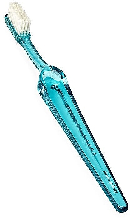 Hard Toothbrush, turquoise - Acca Kappa Vintage Tooth Brush Nylon Hard — photo N1