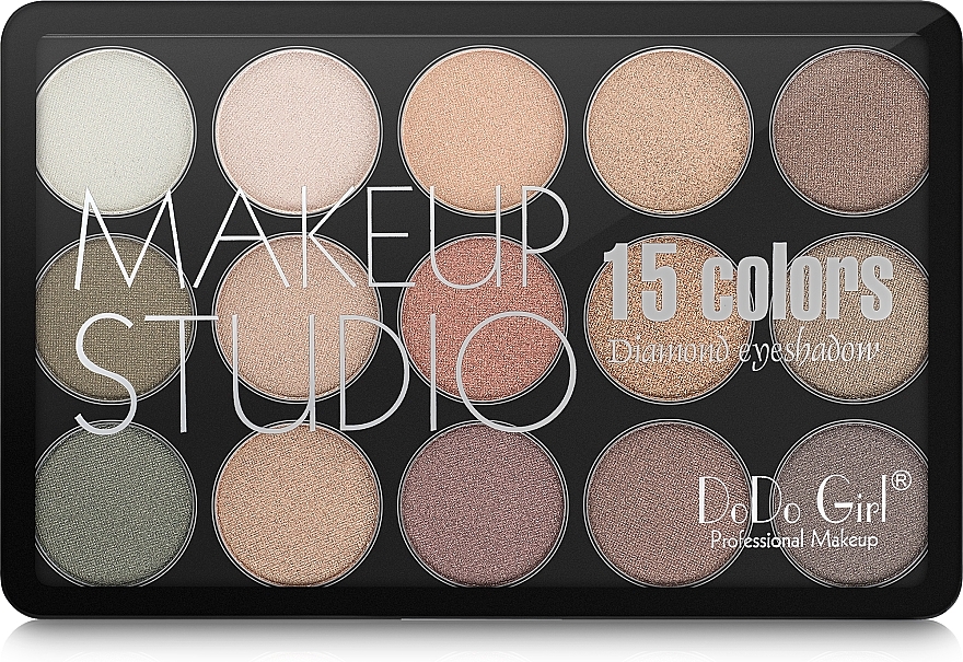 Eye Makeup Palette - DoDo Girl 15 Colors Diamond Eyeshadow Palette Makeup Studio — photo N7