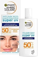 Face Sun Fluid - Garnier Ambre Solaire Anti-Dark Spots Protection Fluid SPF50 — photo N2