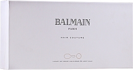 Fragrances, Perfumes, Cosmetics Set - Balmain Paris Hair Couture Gold Brush Set Mini (h/silk/50ml + brush + mirror)