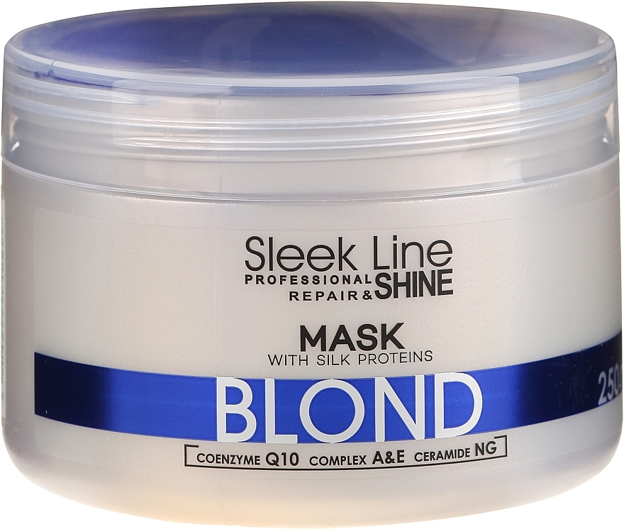 Silk Repair Mask for Blonde - Stapiz Sleek Line Repair & Shine Blond Mask — photo N1