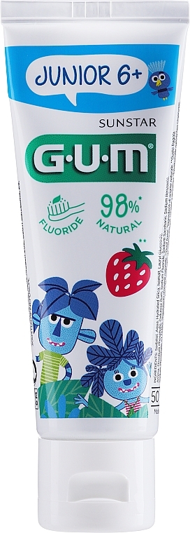Teen Gel Toothpaste with Strawberry Flavor - G.U.M Junior — photo N2