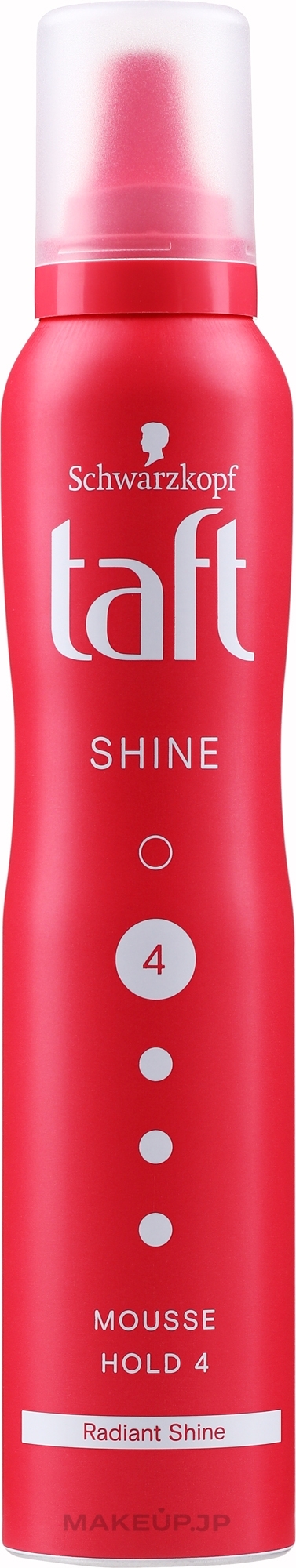 Hair Styling Foam "Glossy Diamond Shine 10ct" - Schwarzkopf Taft Shine Mousse Intensive Shine — photo 200 ml