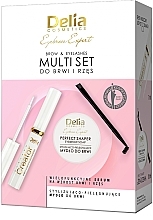 Fragrances, Perfumes, Cosmetics Set - Delia Eyebrow Expert brow & Eyelashes Multi Set (eyelash/cond/7 ml + eyebrow/soap/10 ml)