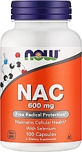 Dietary Supplement "NAC", 600mg - Now Foods NAC Veg Capsules — photo N1