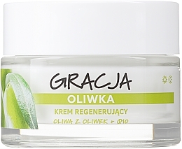 Fragrances, Perfumes, Cosmetics Olive Oil Extract and Coenzyme Anti-Wrinkle Regenerating Cream - Gracja Anti-Wrinkle Olive
