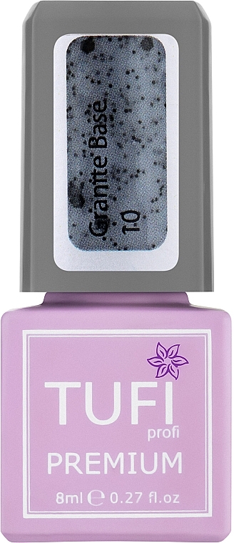 Color Base Coat - Tufi Profi Premium Granite Base (01 pastel nude) — photo N1