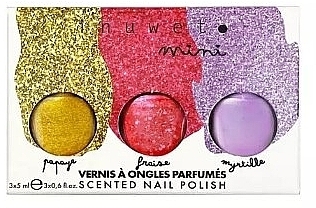 Set - Inuwet Mini Scented Nail Polish Trio Set (nail/polish/5ml*3) — photo N1