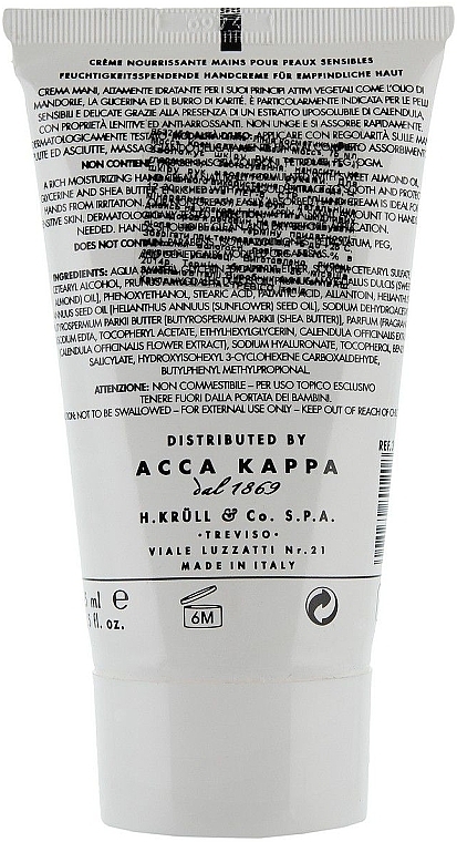 Hand Cream - Acca Kappa White Moss Hand Cream — photo N2