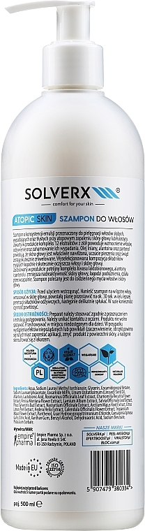 Shampoo - Solverx Atopic Skin Shampoo — photo N4