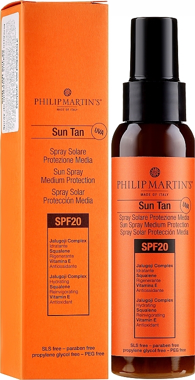Body Sunscreen Spray - Philip Martin's Sun Tan SPF 20  — photo N1