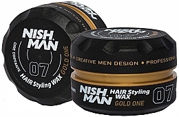 Fragrances, Perfumes, Cosmetics Hair Styling Wax - Nishman Hair Styling Wax 07 Gold One