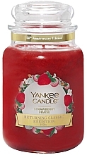 Fragrances, Perfumes, Cosmetics Scented Candle in Jar - Yankee Candle Strawberry Large Jar