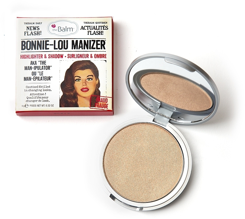 Highlighter, Shimmer and Shadow - theBalm Bonnie-Lou Manizer Highlighter & Shadow — photo N2