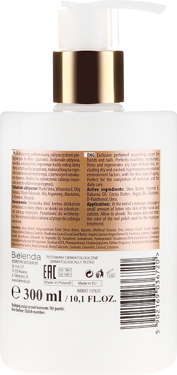 Nourishing Hand and Nail Cream - Bielenda Professional Nailspiration Baroque Nourishing Hand & Nail Cream  — photo N16