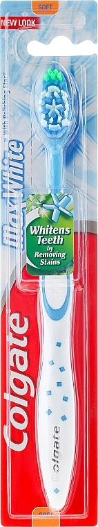 Soft Toothbrush "Max White" - Colgate Max White Soft With Polishing Star — photo N1