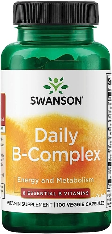 Activated B Vitamin Complex, capsules - Swanson Daily B-complex — photo N1