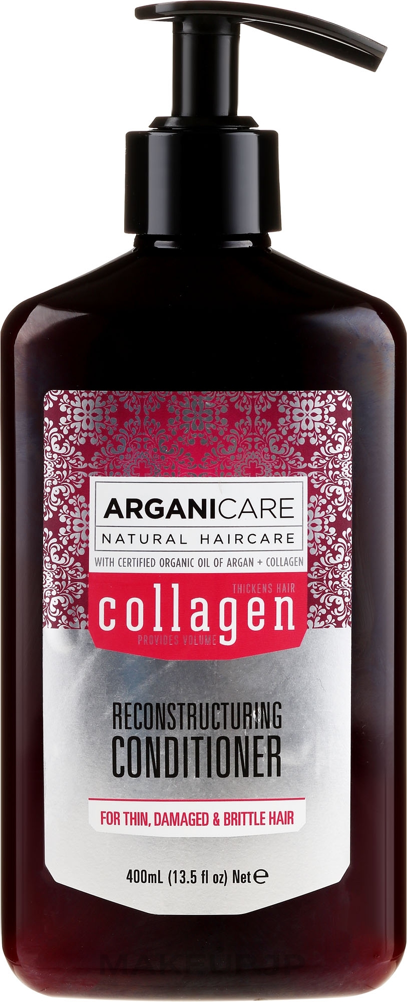 Collagen Hair Conditioner - Arganicare Collagen Reconstructuring Conditioner  — photo 400 ml