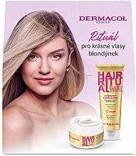 Fragrances, Perfumes, Cosmetics Set - Dermacol Hair Ritual Grow & Super Blonde (shm/250ml + mask/200ml)