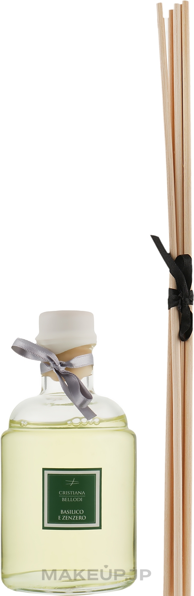 Reed Diffuser with Essential Oils & Alcohol 'Basil & Ginger' - Cristiana Bellodi Diffuser — photo 250 ml