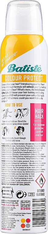 Dyed Hair Dry Shampoo - Batiste Colour Protect Dry Shampoo — photo N2