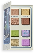 Eyeshadow Palette - Makeup Revolution X Monsters University Card Palette Mike & Sulley Scare — photo N2