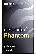 Colored Contact Lenses, white, 2 pieces - Clearlab ClearColor Phantom White Out — photo N3