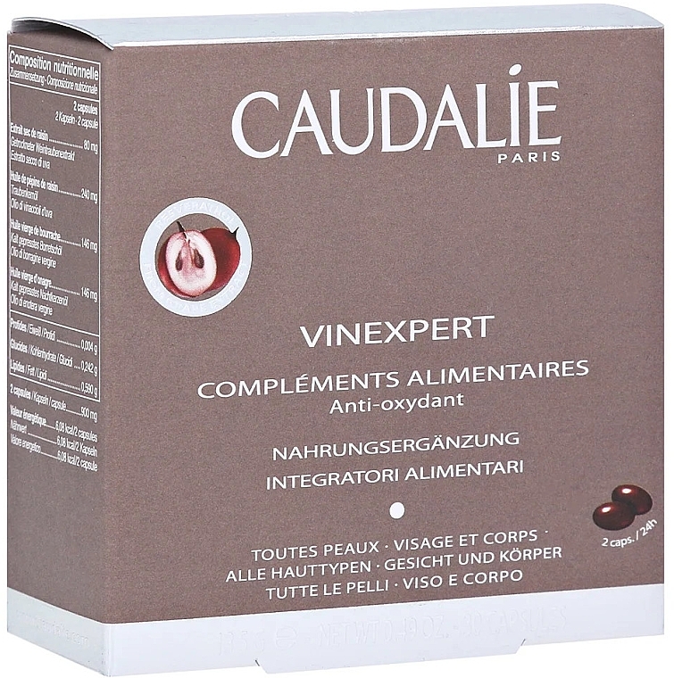 Bioactive Dietary Supplements - Caudalie Vinexpert Dietary Anti-Oxidant Supplements — photo N2