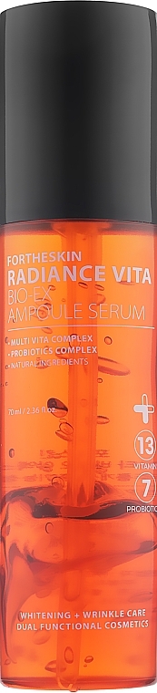 Face Ampoule Serum - Fortheskin Radiance Vita Bio-EX Ampoule Serum — photo N1