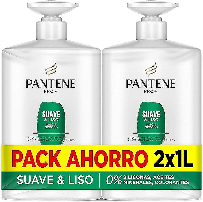 Set - Pantene Pro-V Soft & Smooth Shampoo (shmp/2x1000ml) — photo N1