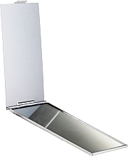 Cosmetic Mirror, 85581 "Kompakt Prostok Metal", beige plaid - Top Choice — photo N2