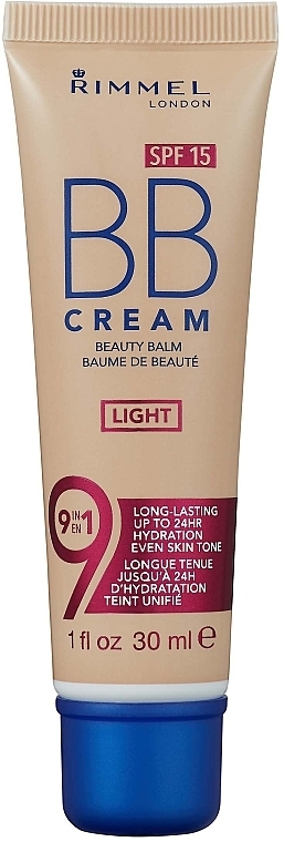 BB-Cream - Rimmel Beauty Balm BB Cream 9-in-1 SPF 15 — photo N1