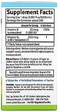 Kids Liquid Vitamins - Carlson Labs, Kid's Super Daily D3+ K2 25 mcg — photo N2