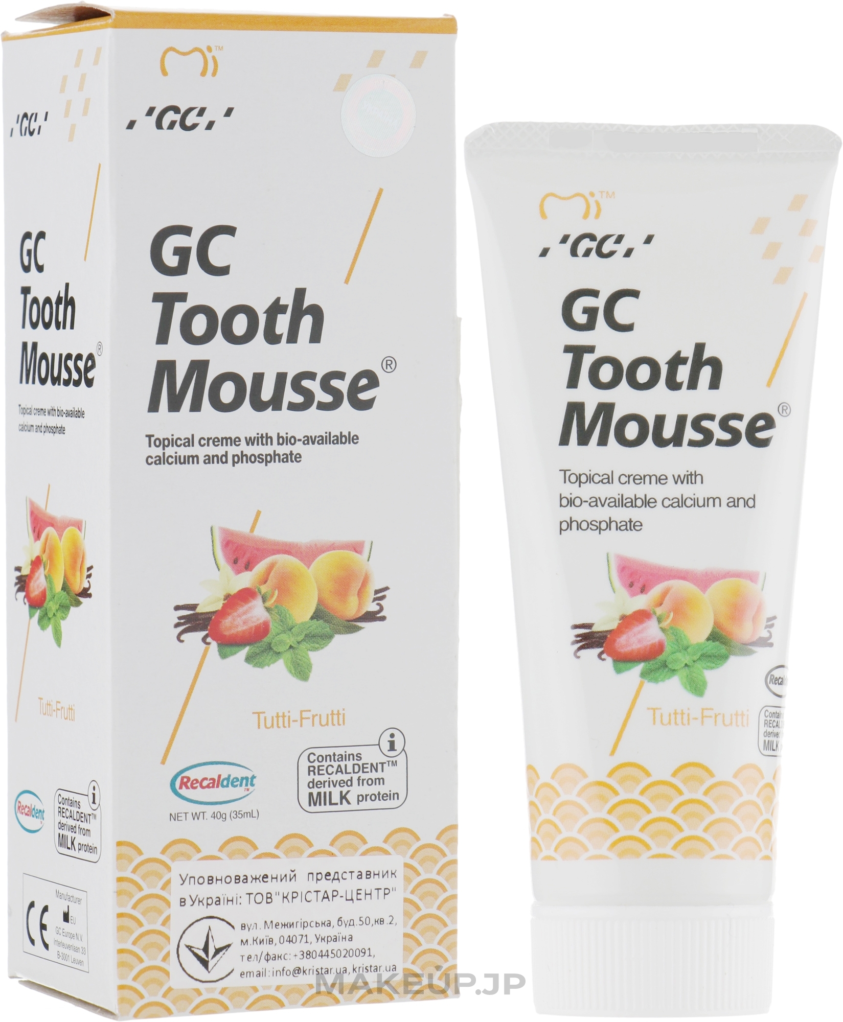 Tooth Cream - GC Tooth Mousse Tutti-Frutti — photo 35 ml