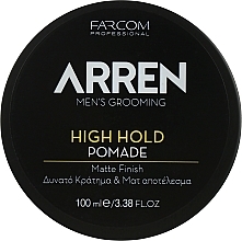 Matte Strong Hold Hair Styling Pomade - Arren Men's Grooming Pomade High Hold — photo N1