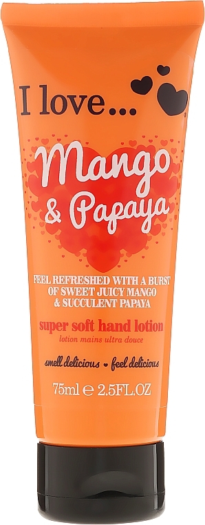 Super Gentle Hand Lotion "Mango and Papaya" - I Love... Mango & Papaya Super Soft Hand Lotion — photo N6