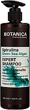 Fragrances, Perfumes, Cosmetics Hair Shampoo with Seaweed Extract - Botanica Spirulina Green Sea Algae Expert Shampoo