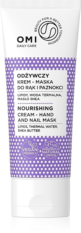 Nourishing Hand & Nail Cream Mask - Allvernum Omi Daily Care — photo N1