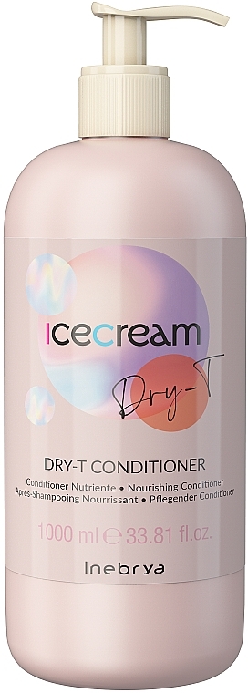 Dry Hair Conditioner - Inebrya Ice Cream Dry-T Conditioner — photo N1