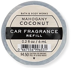 Fragrances, Perfumes, Cosmetics Bath and Body Works Mahogany Coconut - Car Air Freshener (refill)