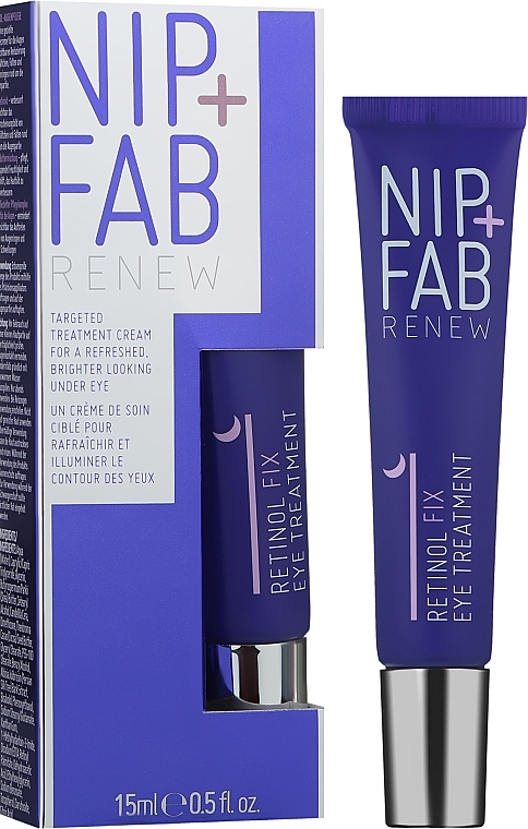 Rejuvenating Night Eye Cream with Retinol - NIP + FAB Retinol Fix Eye Treatment — photo N2