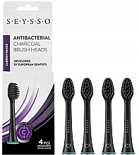 Fragrances, Perfumes, Cosmetics Toothbrush Head, 4 pcs - Seysso Carbon Antibacterial
