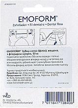 Waxed Fluoride Dental Floss - Dr. Wild Emoform — photo N2