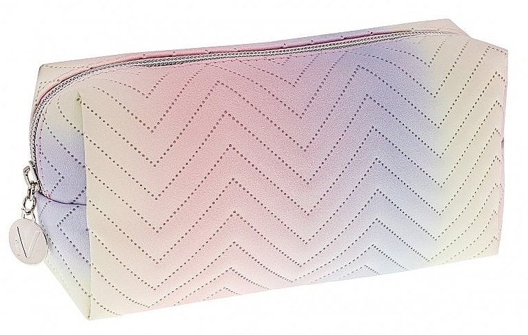 Quilted Cosmetic Bag - Inter-Vion Pastel Ombre — photo N1