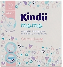 Breast Pads for Sensitive Skin, 30 pcs - Kindii Mama Sensitive & Comfort Breast Pads For Sensitive Skin — photo N1