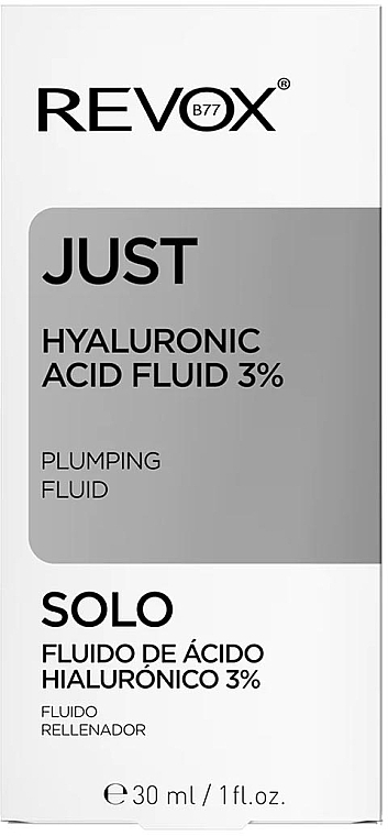 Hyaluronic Face Fluid - Revox Just Hyaluronic Acid Fluid 3% — photo N2