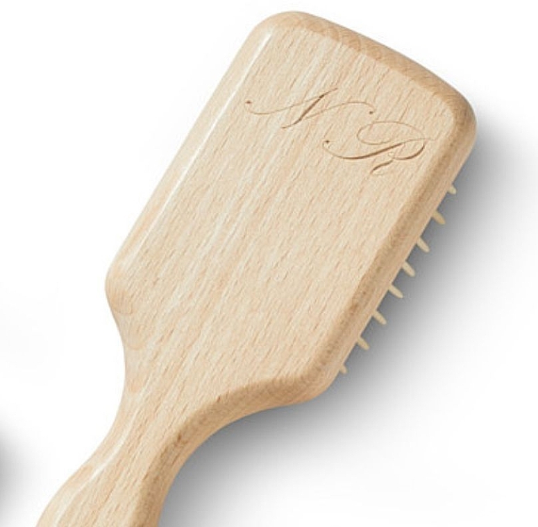 Square Hair Brush, 17 cm - Acca Kappa Pneumatic Beechwood Brush — photo N2